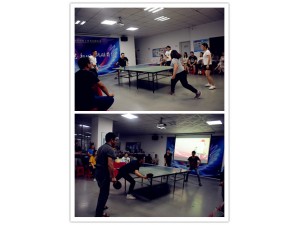 奮力拼搏，一決高下——“乒乓球運動(dòng)賽”